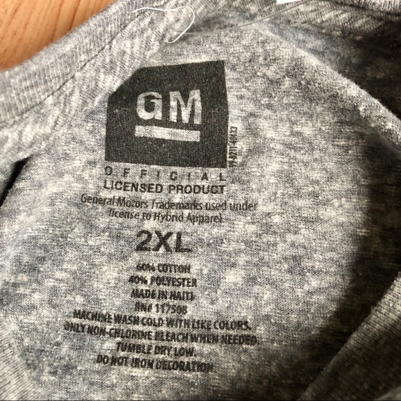 NEW GM Chevrolet An American Classic Tee Shirt Gray XXL UNISEX Men’s - Picture 4 of 15
